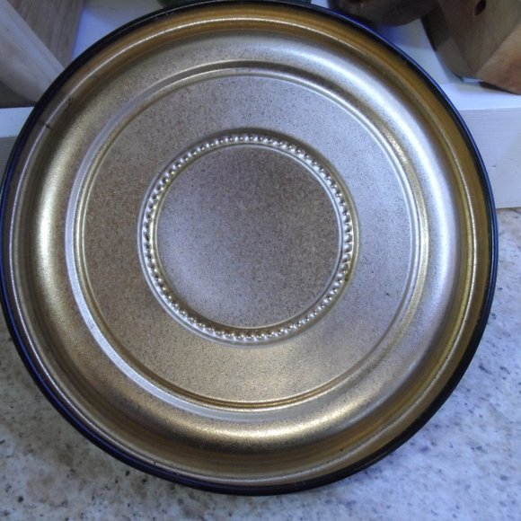 Vintage Guildcraft Double Sided Golden Cherub Angel Tin - Picture 5 of 9